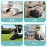 Dog Stairs for Small Dogs 15" H - Beige / 5-Step (33D*16W*22H) - image 3
