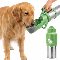 PupFlask Pro Portable Insulated Dog Water Bottle - Green / 50 Ounce