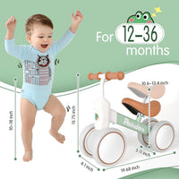 Balance Bike for 1+ Year Old Baby - Green - image 4