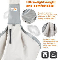 Dog Carrier Sling, Dog Carriers for Small Dogs Up to 20lbs - Grey - image 4
