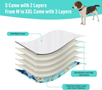Reusable Dog Diapers Female Washable 3 Pack S Flowers for Heat – Essentials for Dogs - Swallow / XXL(27.5"-33"Waist) / 3 - image 3