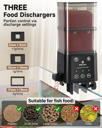 fishkeeper Automatic Fish Feeder for Aquarium, 8H/10H/24H Timer - 520ML - image 4