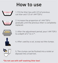 I AM TOFU - Tofu Cat Litter, Natural, Flushable, Dust Free, Extra Clumping Pellet Litter (10 LBS, Original)