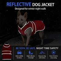 MIGOHI Warm Dog Coat Waterproof Winter Dog Jacket, M - Red / X-Large - image 4