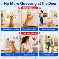 Dog Training Bells for Door - Blue+Black - image 3