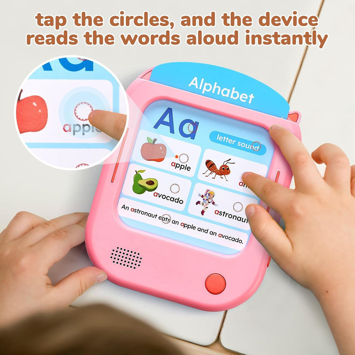 JoyCat Kids Learning Tablet - Pink:English-Early Learning - image 3