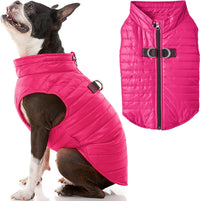 Gooby Puffer Vest Dog Jacket - Large chest (20.75") / Pink