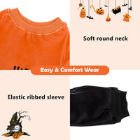 CuteBone Dog Halloween Pajamas Puppy Onesies Small Dogs Soft Pjs Coat - X-Large / Happy Halloween - image 3
