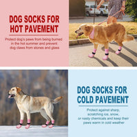 Anti Slip Dog Socks to Prevent Licking Paws - XX-Small (4 Count) / Pink - image 3