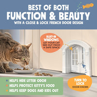 Purrfect Portal French Cat Door - White 3 - image 3