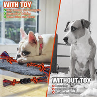 BINGPET 8 Pack Halloween Dog Cotton Rope & Rubber Chew Toys – Essentials for Dogs - Halloween Black - image 4