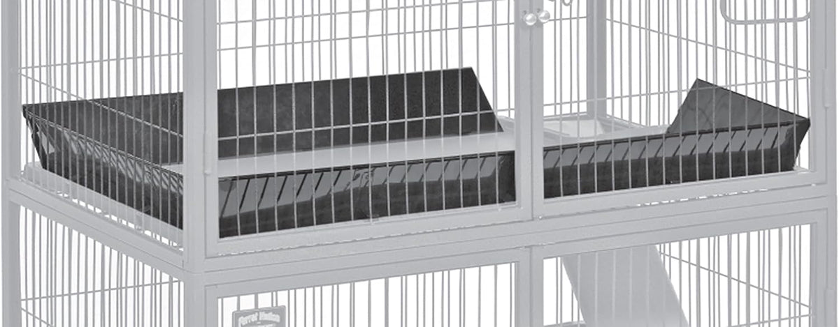 MidWest Homes for Pets 142PAN Replacement Pan for Midwest Cat Cage - Black / 34.0"L x 23.0"W x 3.5"H
