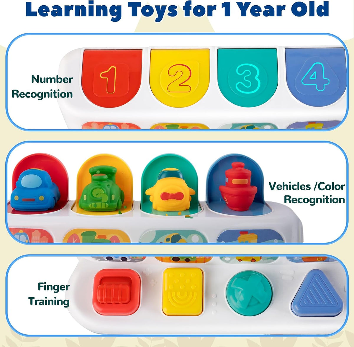 Tovol Zerky Montessori Cause & Effect Toy 12-18M - Transport Vehicle - image 4