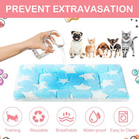 Haull 4 Pcs Waterproof Guinea Pig Bedding Mat, 13 x 10 - Cute Star / 13 x 18.5 Inch - image 3