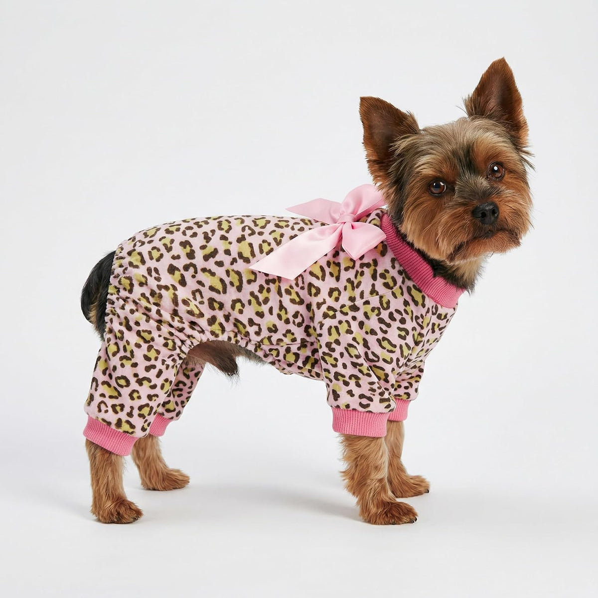 Fitwarm Funny Duck Dog Pajamas - Leopard / Small - image 4