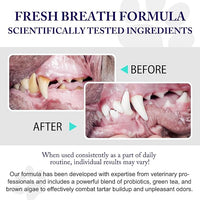 Dog Teeth Cleaning Powder - Dog Dental Powder - Plaque Off Pet Tooth Cleaning lab co - Targets Tartar & Reduces Plaque & Bad Breath - Teeth Cleaning Made Easy
