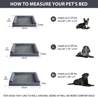 Orthopedic Washable Large Dog Bed for Senior Dog Comfy Sleep – Essentials for Dogs - 28"l x 23"w x 6.5"th / Dark Grey - image 3