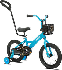 JOYSTAR 10" 12" 14" 16" Kids Bike for Boys and Girls Ages 1-7Y – Fun for Kids & Family - Blue / 14 Inch with Training Wheels