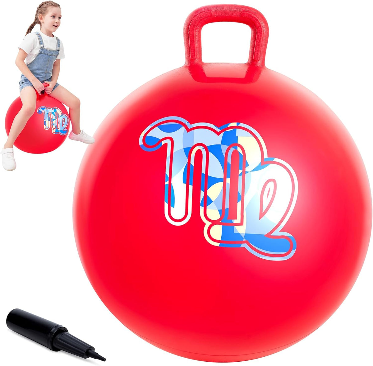 ZOOJOY Hopper Ball, Hopping Toys for Kids - Age:3-8(18''/45cm) / Red