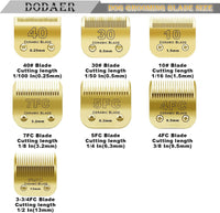 10# Grooming Ceramic Pet Clipper Blades Compatible with Andis & Oster - Gold / 7 Pack（1.5-13mm） - image 2