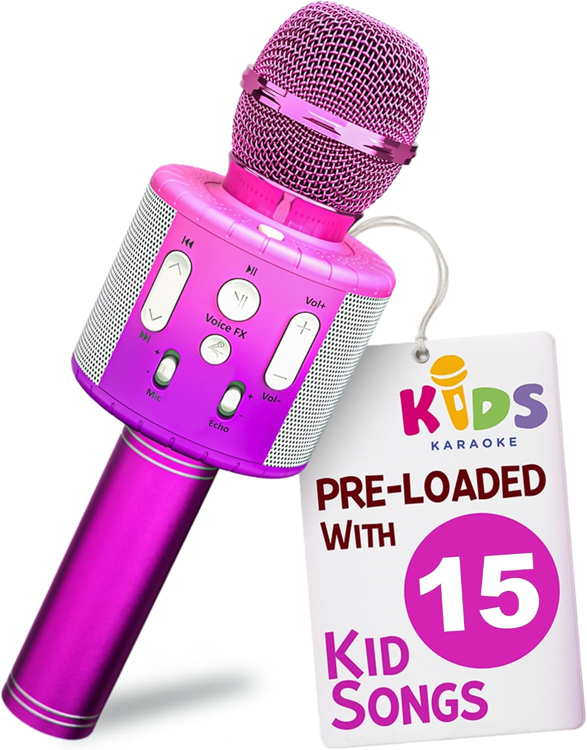 Move2Play, Kids Karaoke Microphone - Pink/Purple