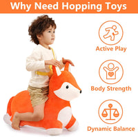 Bouncy Pals Bull Hopping Horse - Fox - image 2