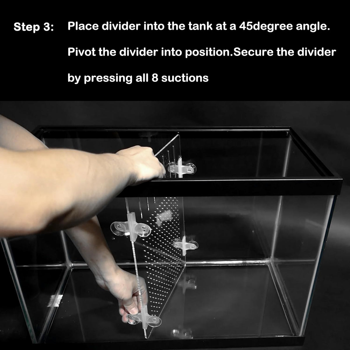 Acrylic Aquarium Divider Kit 5.5/10 / 20L / 20H / 29 / 40B / 55/75 / - 10gal Aqueon - image 4