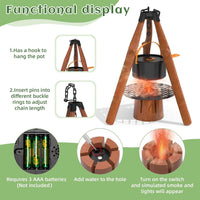 KOALA DIARY kids camping set with tripod stove, cooking pot, lantern and play food - view 4