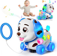 ToddlerCley Musical Puppy Toys for 1 Year Old Girl Gifts - Blue