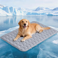 Cooling Mat for Dogs, 28"x 19" Thick & Durable Dog Cooling Mat - Grey / S