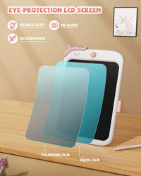8.5 inch LCD Writing Tablet for Kids - White / 8"W x 11.3"H - image 4
