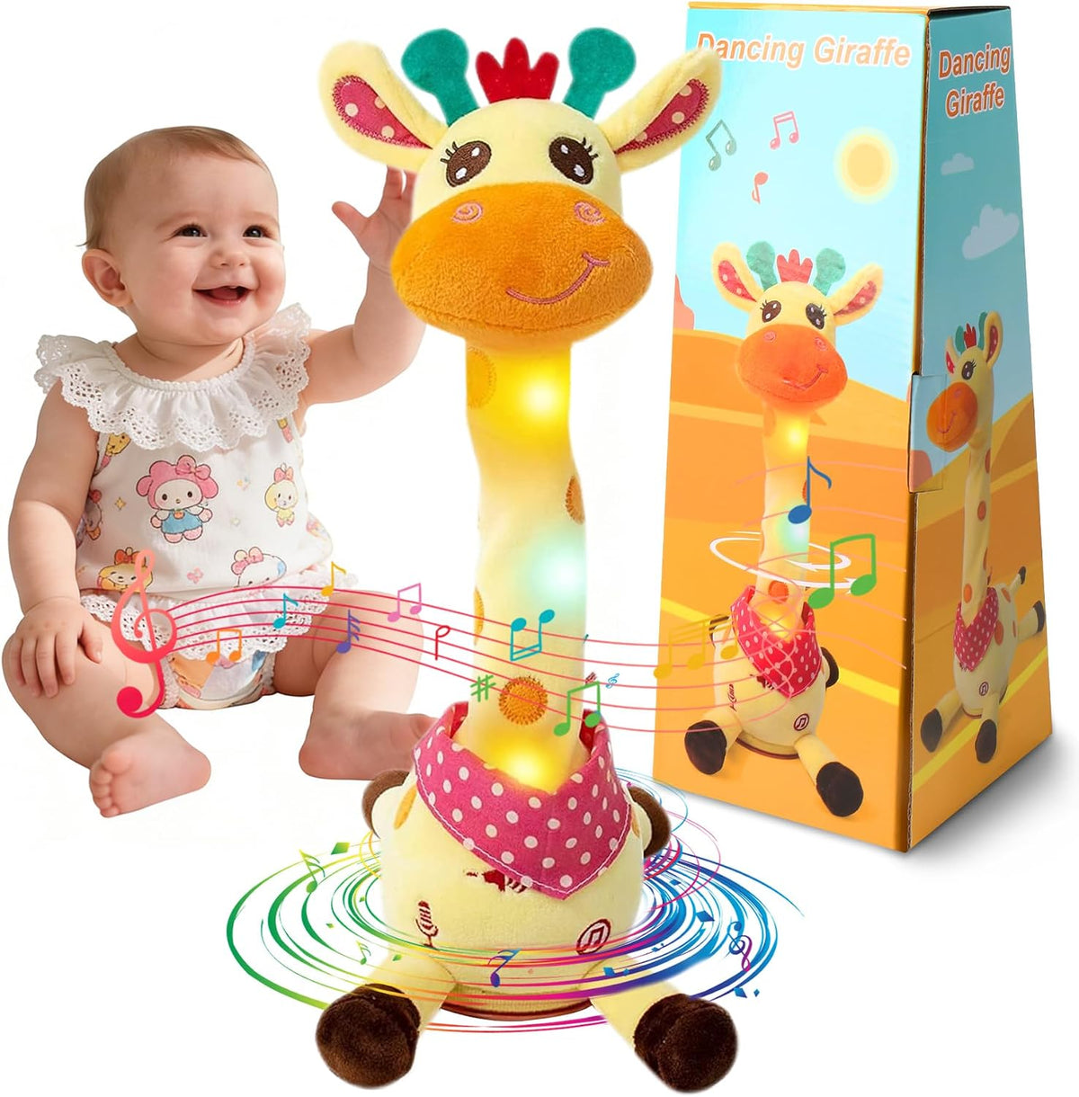 MIAODAM Dancing Talking Giraffe Toys - Giraffe