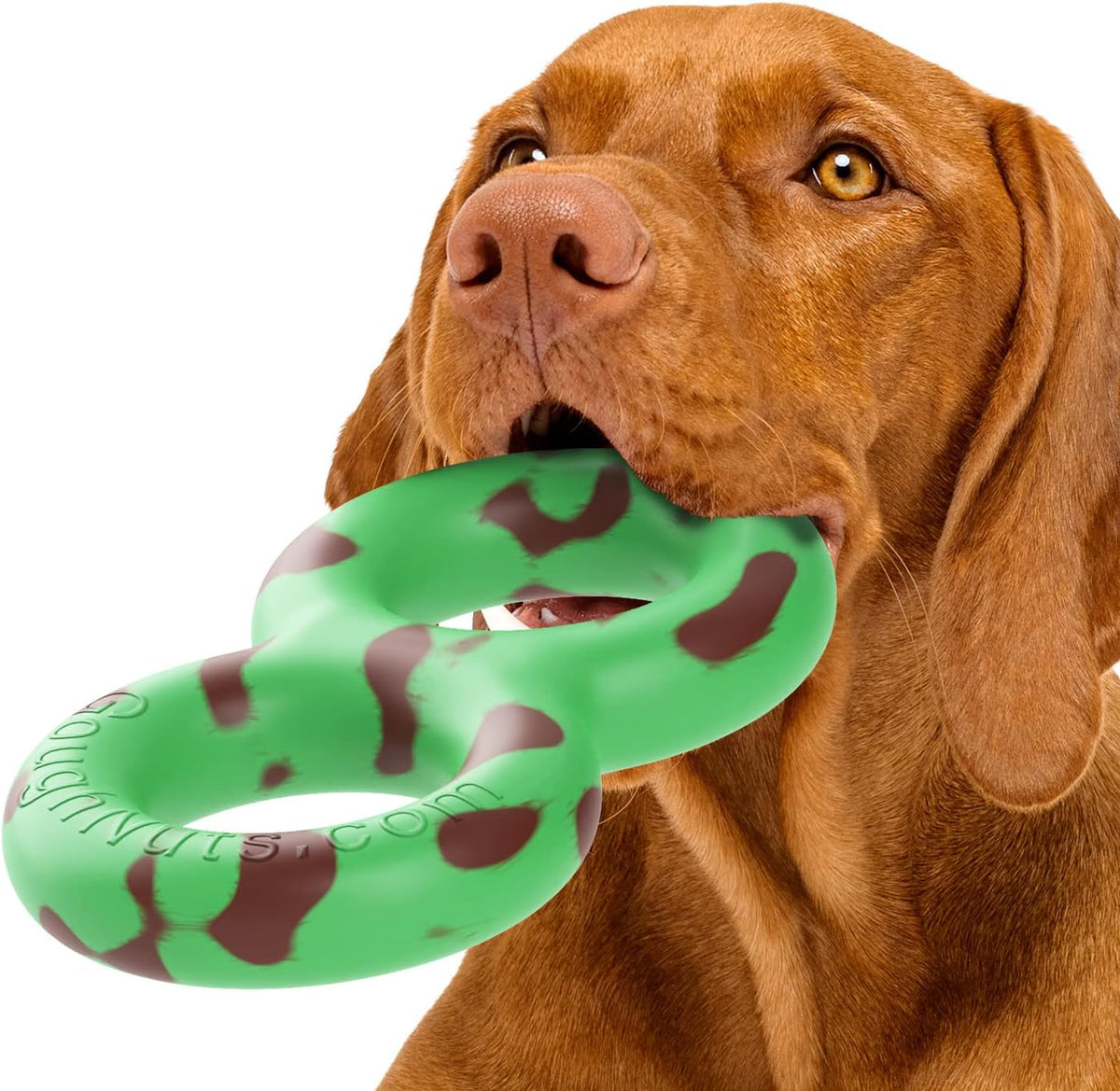 Goughnuts, Dog Toys for Aggressive Chewers - Medium (30-70 lb) (Original Size) / Green