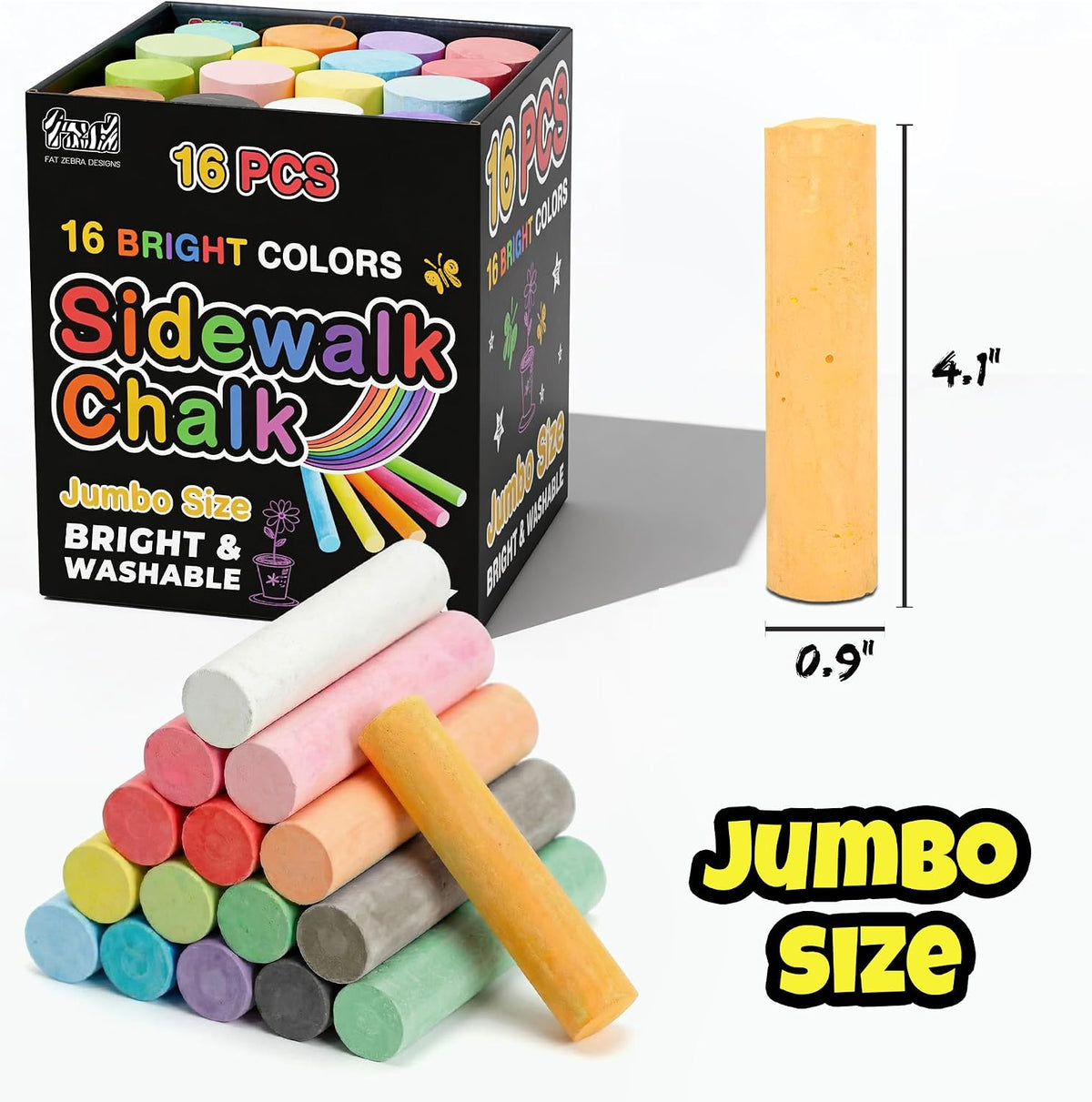 160 PCS Sidewalk Chalk for Kids, 14 Colors - 16 - image 4
