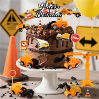 44PCS Halloween Cake Toppers with Spider Bat Castle Pumpkin Skull - Construction - image 2