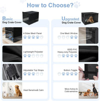 Explore Land Breathable Dog Crate Cover - 30"L x 19"W x 21"H / Black - image 4