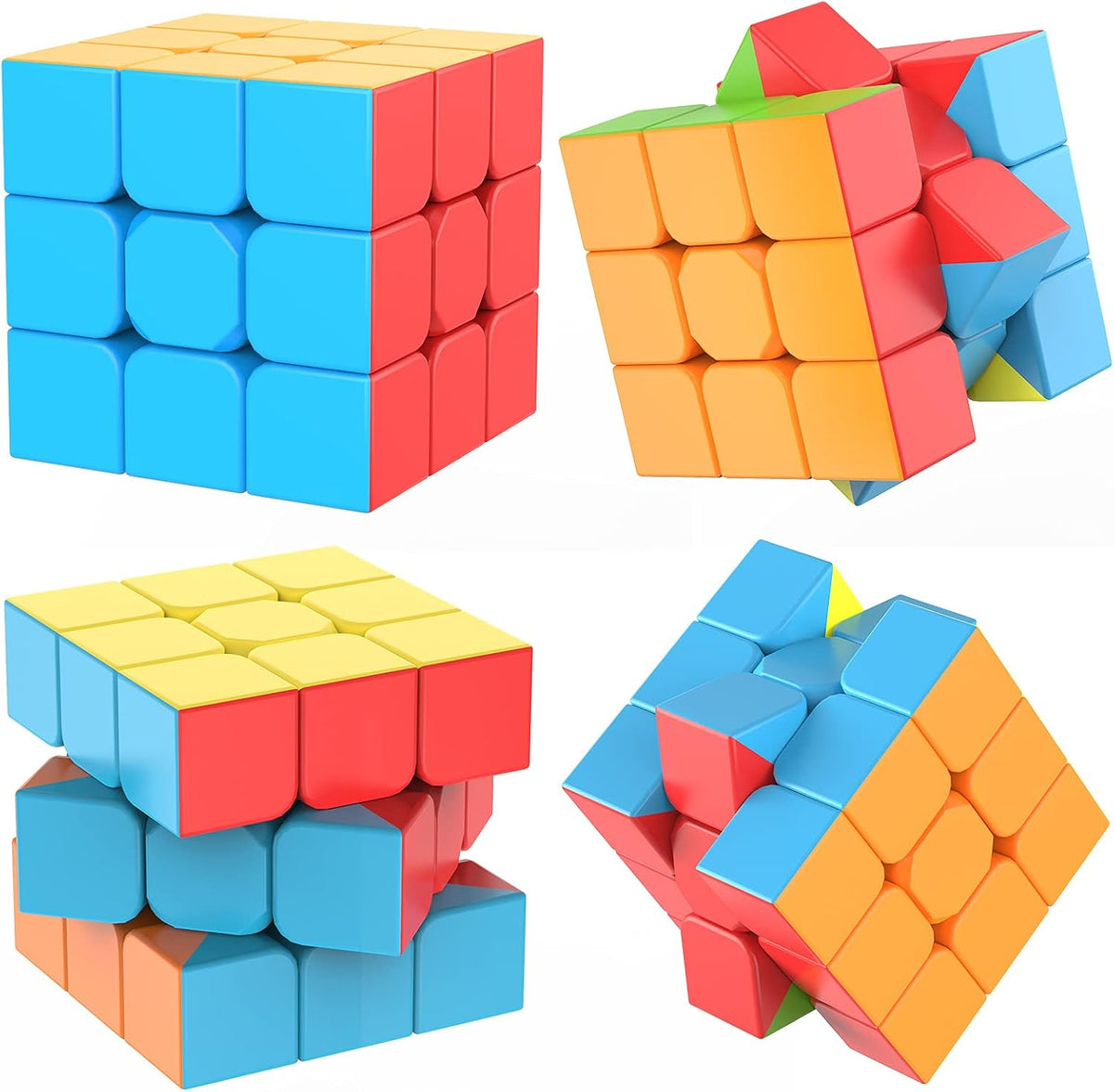 3x3 Speed Cube Stickerless with Stand & Tutorial Toy Gift for Boys - 3x3 Speed Cube - image 4