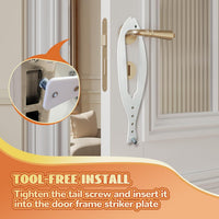 TGIOW Cat Door Latch, Cat Door Stopper Keep Open 2.5-6", White - 1pcs-white - image 4