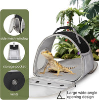 Bearded Dragon Travel Carrier, Lizards Carrier - Black / Carrier - image 4