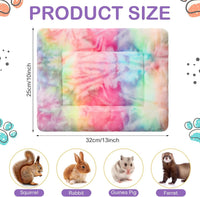 Haull 4 Pcs Waterproof Guinea Pig Bedding Mat, 13 x 10 - Tie Dyed / 13 x 10 Inch - image 2