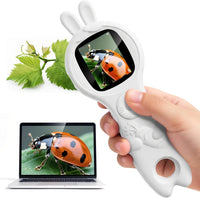 Kids Microscope, 500X Digital Magnifying Glass, Explore STEM Toy - White / 1 Pcs