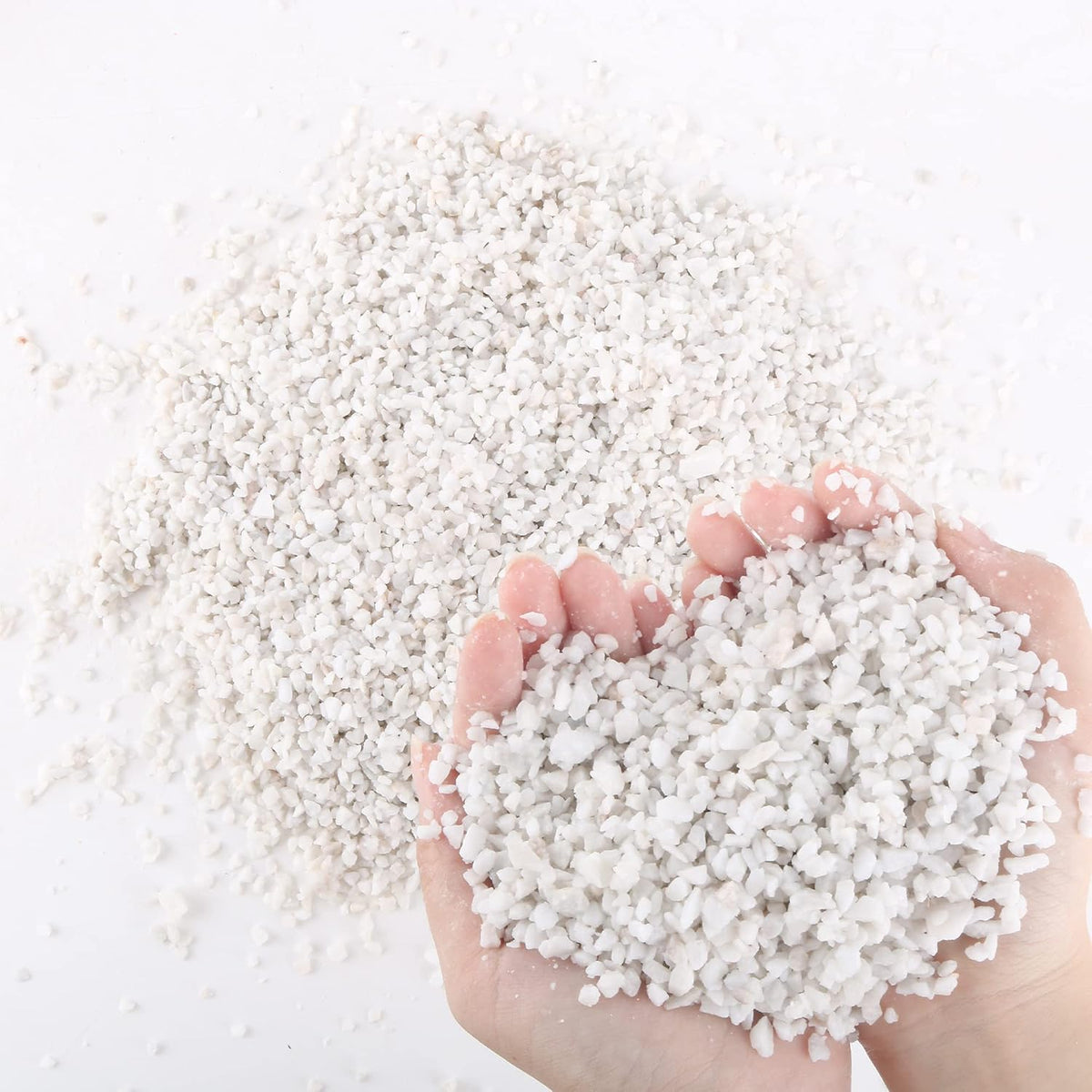 3lb Cactus Pea Gravel Rocks - 7LB / White Onyx