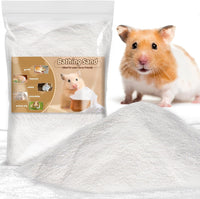 Sukh Hamster Sand Bath, White Fine Silica Sand - 14 OZ
