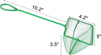 2 Pack Aquarium Fish Net Fine Mesh Quick Catch Tank Skimmer 5 Inch – Essentials for Fish - Green / 5" (2-Pack) - image 2