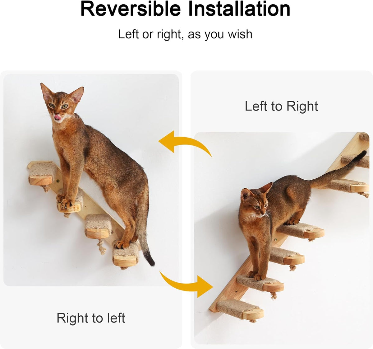 FUKUMARU Cat Climbing Shelf Wall Mounted - Small (Bidirectional) - image 3