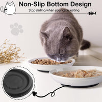 No Spill Cat Bowls, Cat Food Bowl - Shallower-3 Pack - image 3