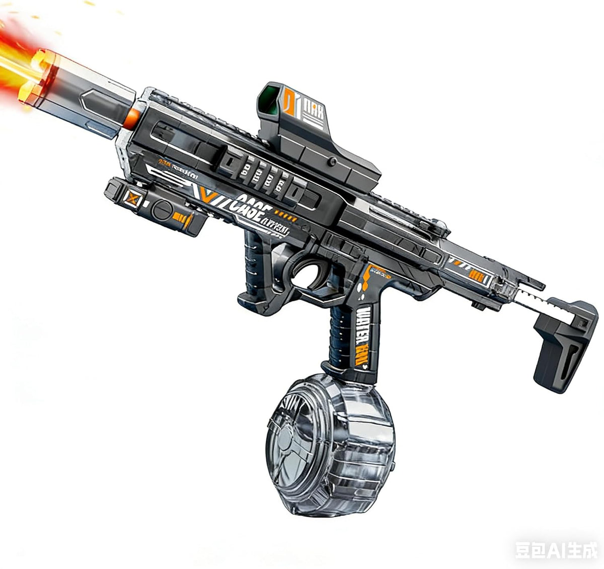 BESIBY electric water gun with transforming body, flashing lights and 400ML tank - view 5