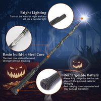 ChampWe Light Up Magic Wizard Wand Rechargeable Illuminating Toy - Stump - image 2