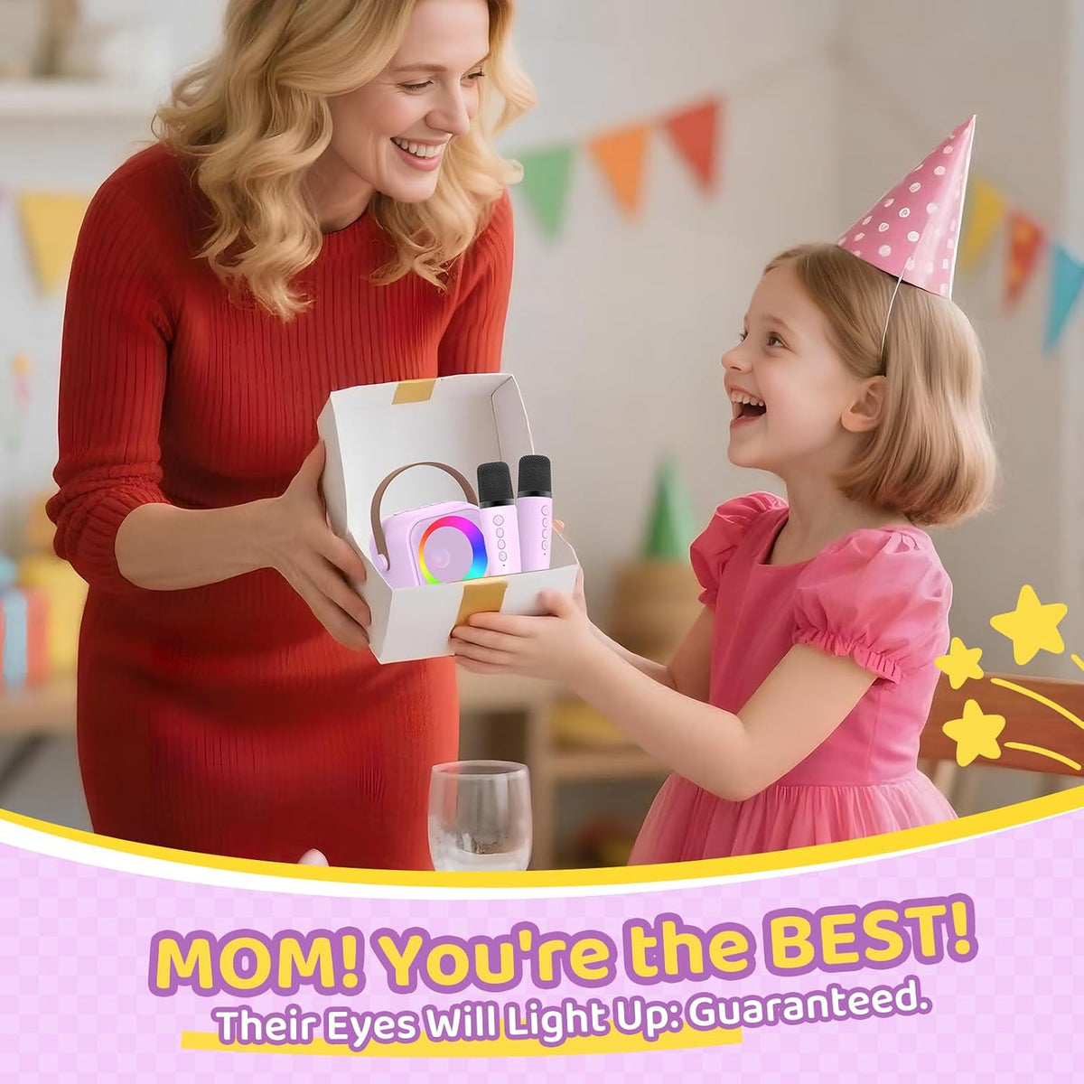 Karaoke Machine for Kids, Toys for 3-12 Years Old Girls Gifts – Fun for Kids & Family - Purple - image 3