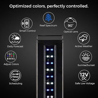CURRENT USA 72" Inch Orbit Marine IC LOOP LED Saltwater Reef Marine Aquarium Light with Bluetooth App Control | Wireless Lighting & eFlux Wave Pump Control for Fish Tank (4208)